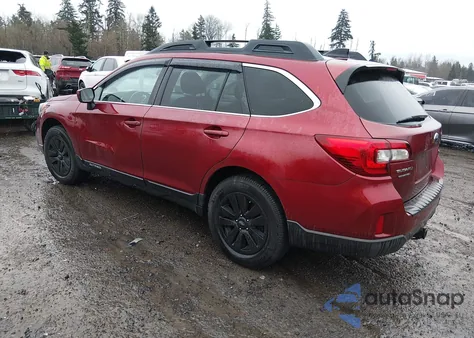 2016 Subaru Outback 2.5I Premium z USA, uszkodzony, nr VIN 4S4BSACC0G3269909